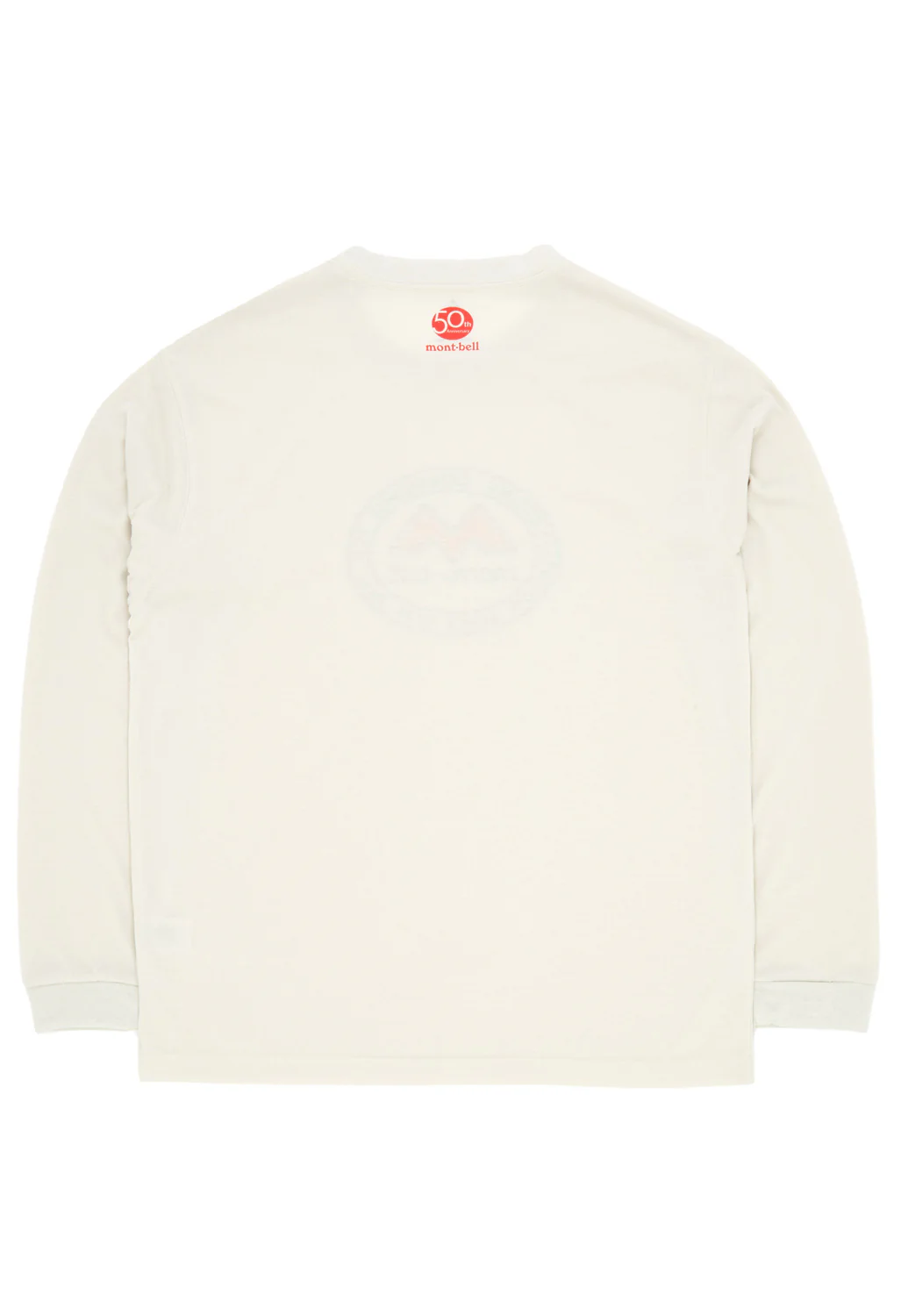 Montbell 50th Anniversary Men's Wickron Classic M Mark Long Sleeve T-Shirt - Ivory - Image 2