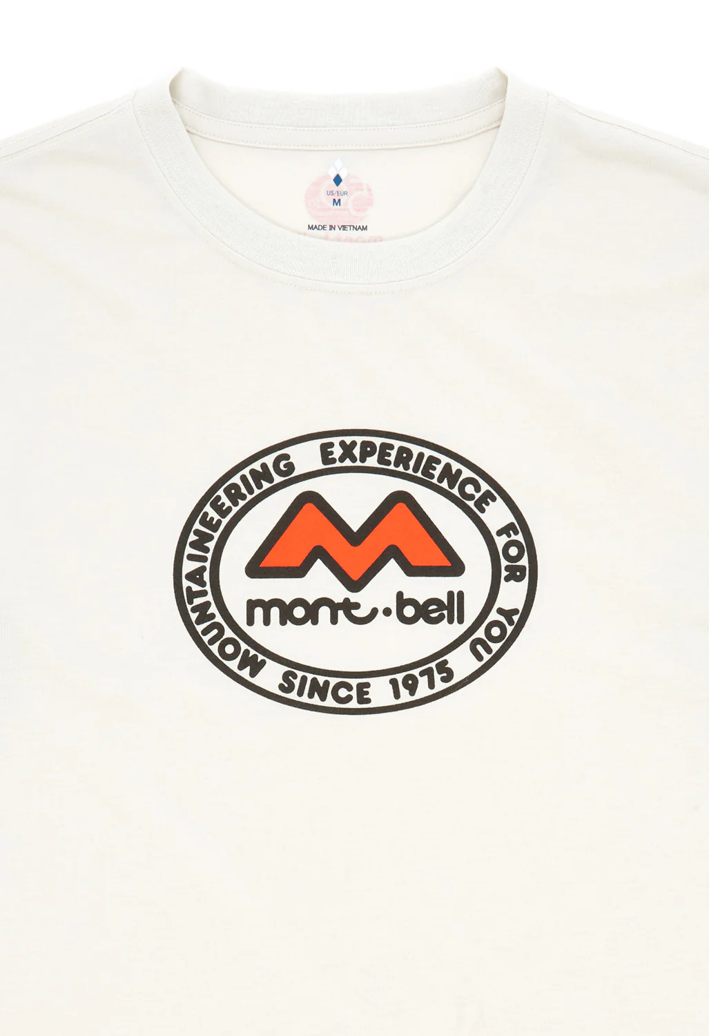 Montbell 50th Anniversary Men's Wickron Classic M Mark Long Sleeve T-Shirt - Ivory - Image 3