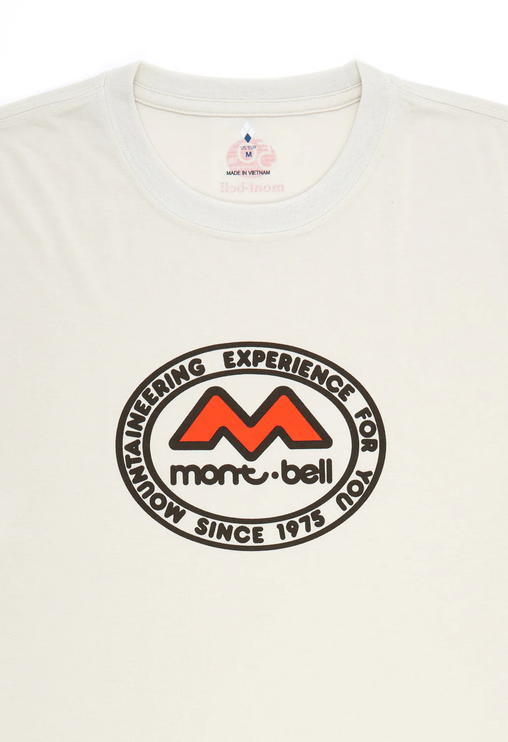 Montbell 50th Anniversary Men's Wickron Classic M Mark T-Shirt - Ivory - Image 3