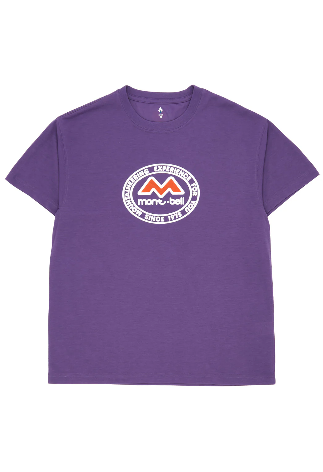Montbell 50th Anniversary Men's Wickron Classic M Mark T-Shirt - Purple