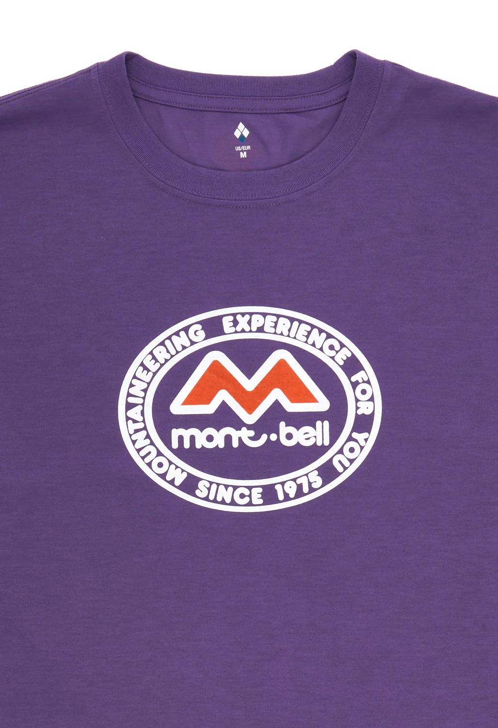 Montbell 50th Anniversary Men's Wickron Classic M Mark T-Shirt - Purple - Image 3