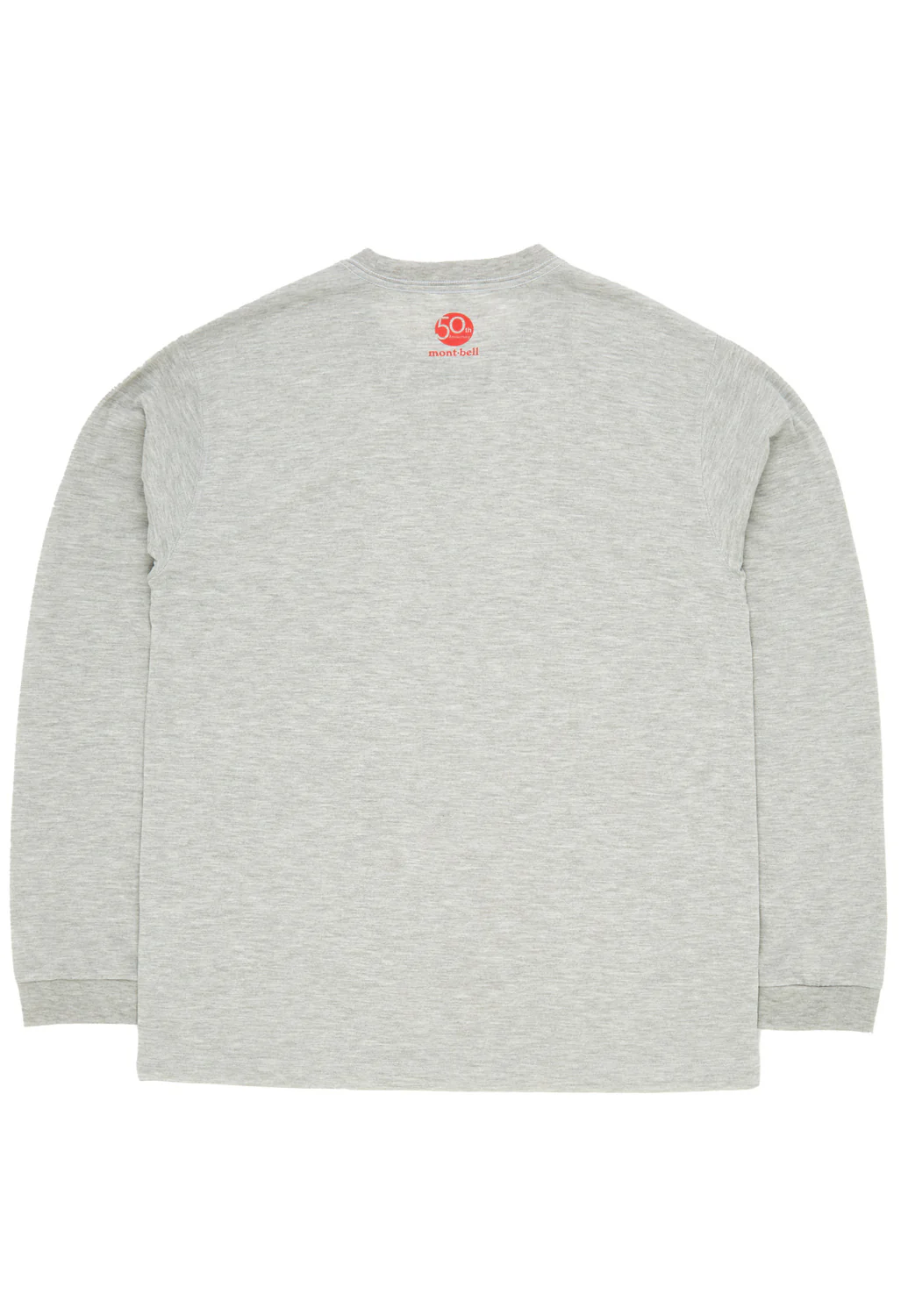 Montbell 50th Anniversary Men's Wickron Classic Montbell Logo Long Sleeve T-Shirt - L.Gray - Image 2
