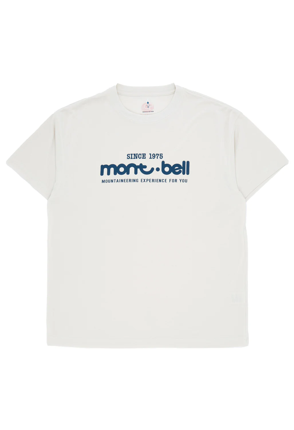 Montbell 50th Anniversary Men's Wickron Classic Montbell Logo T-Shirt - Ivory