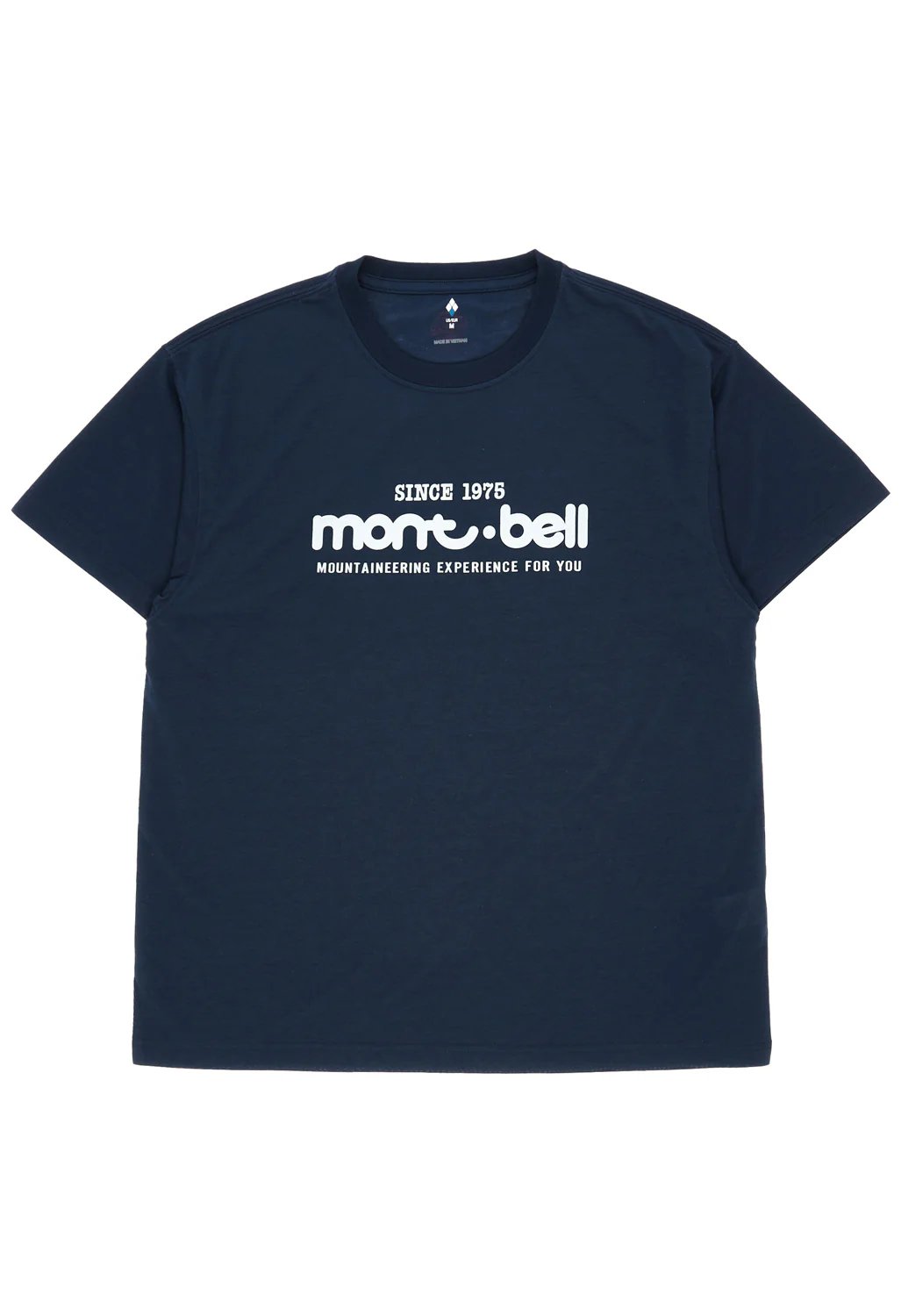 Montbell 50th Anniversary Men's Wickron Classic Montbell Logo T-Shirt - Navy