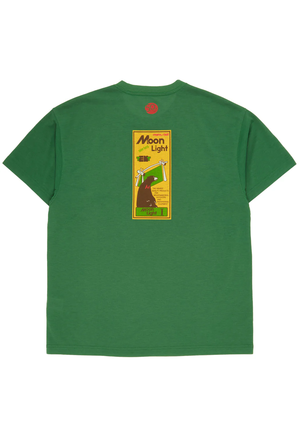 Montbell 50th Anniversary Men's Wickron Moonlight Tent T-Shirt - Green