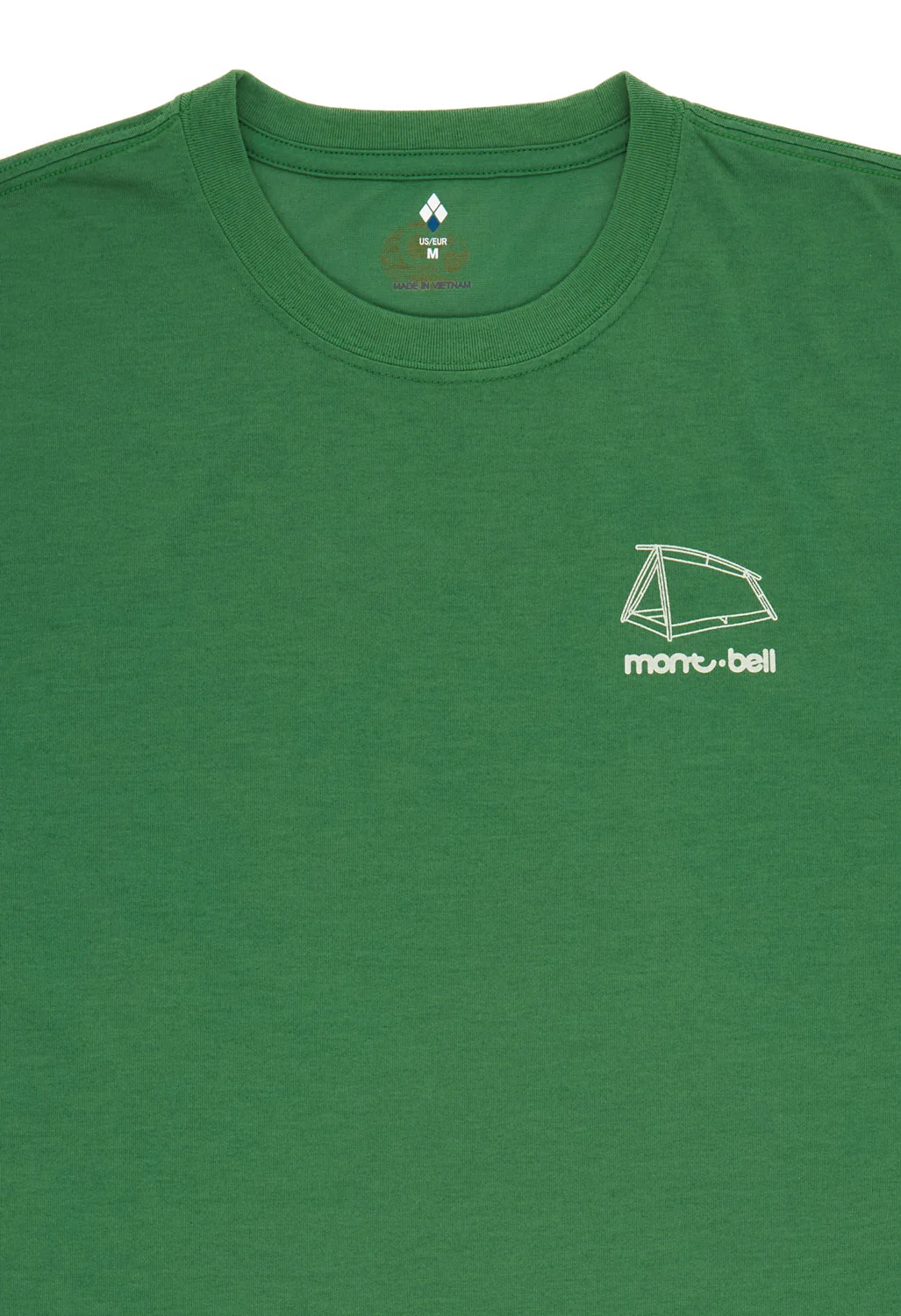 Montbell 50th Anniversary Men's Wickron Moonlight Tent T-Shirt - Green - Image 3