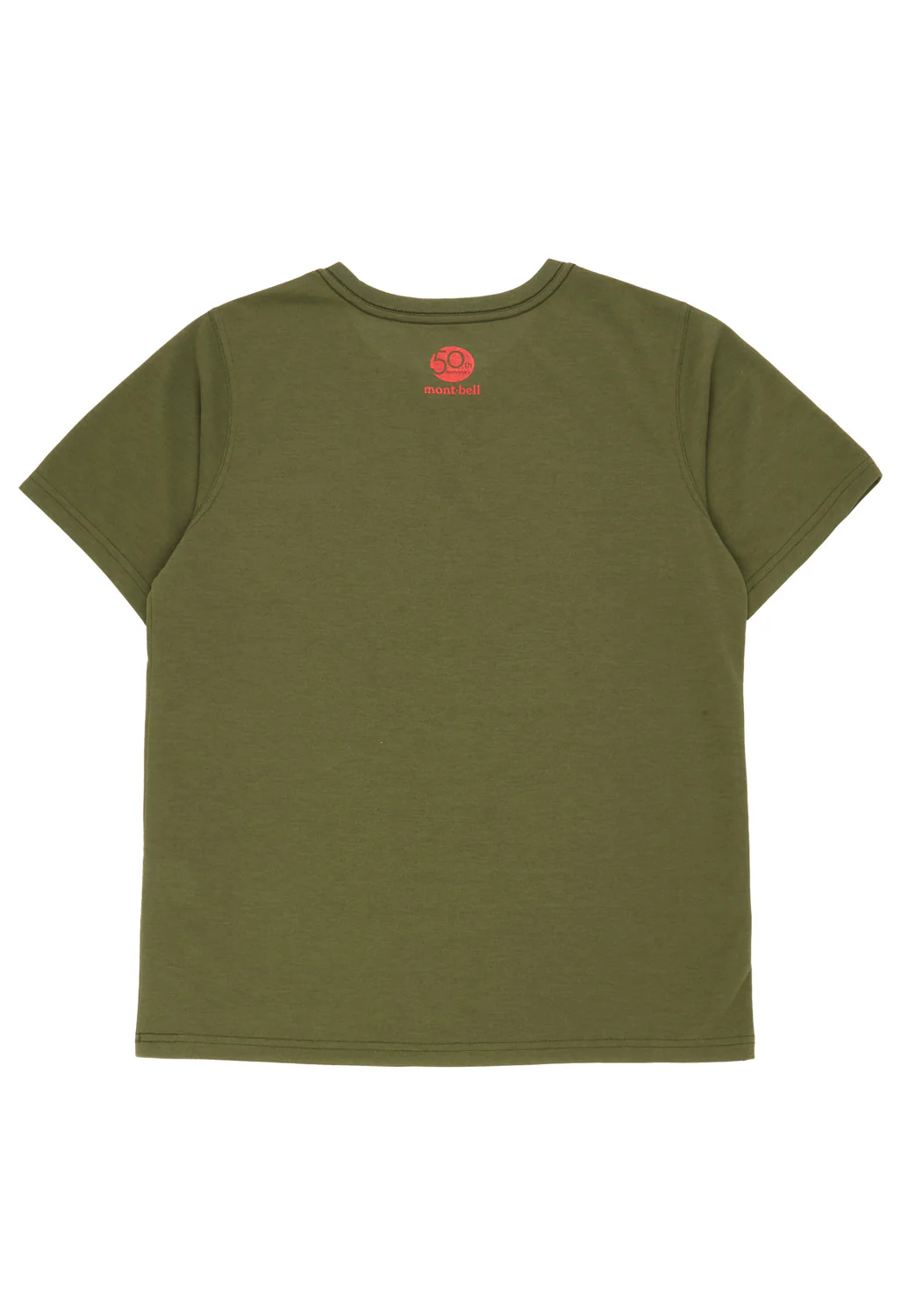 Montbell 50th Anniversary Women's Wickron Classic Montbell Logo T-Shirt - Khaki - Image 2