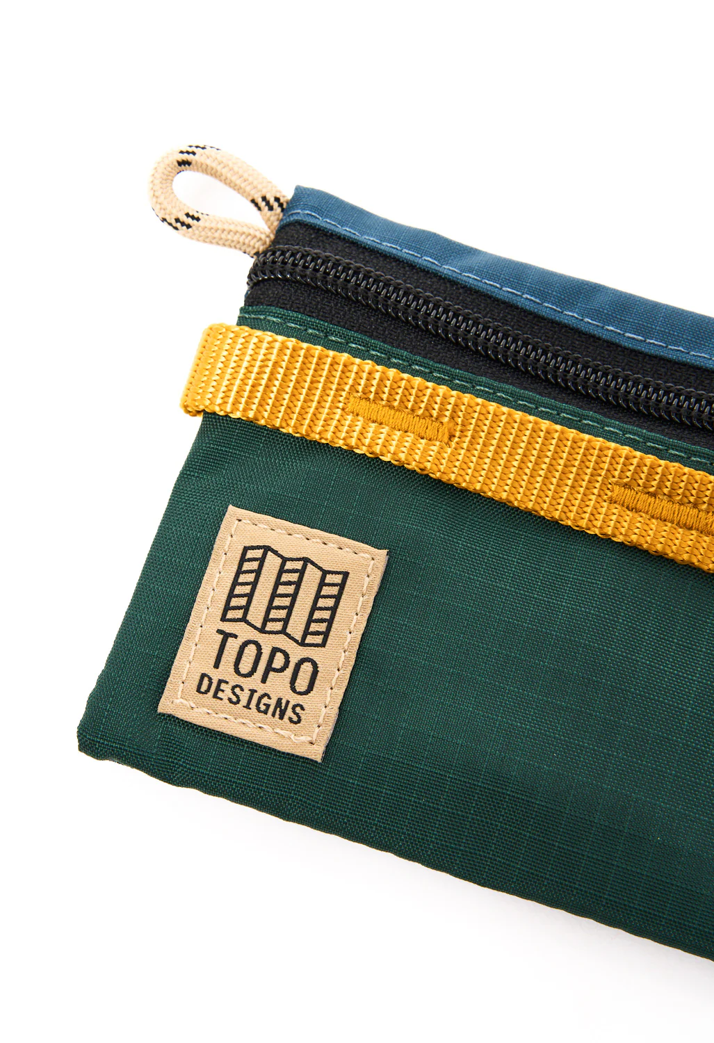Topo Designs Accessory Bag Micro Mountain - Pond Blue / Forest - Image 4