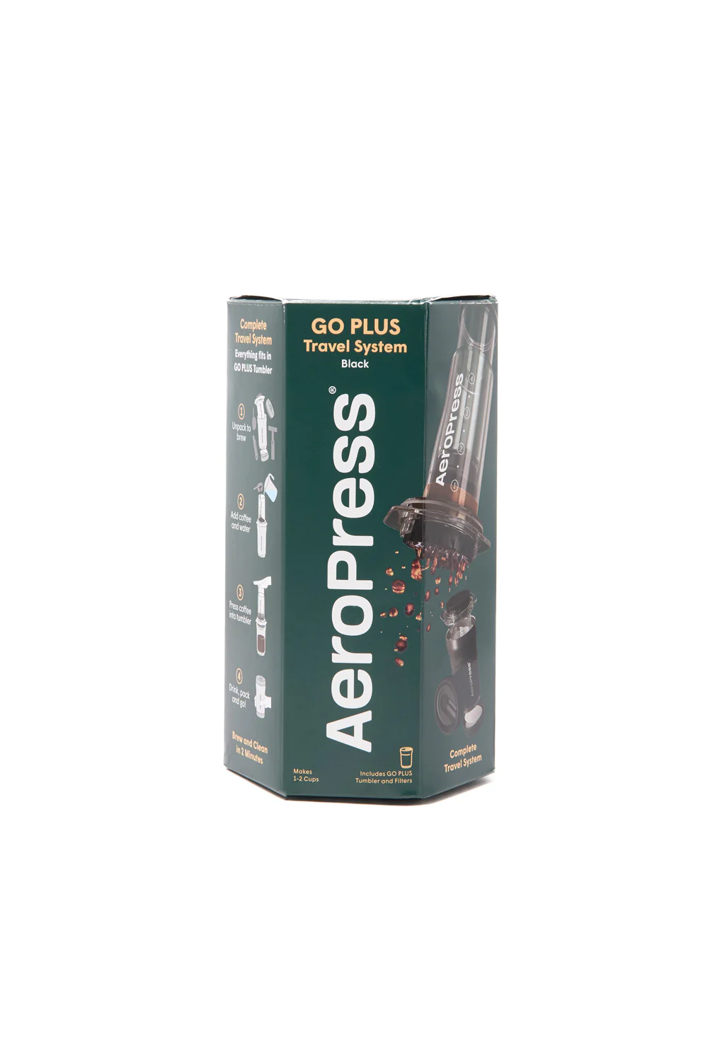 AeroPress Go Plus Travel Coffee Press - Black - Image 6
