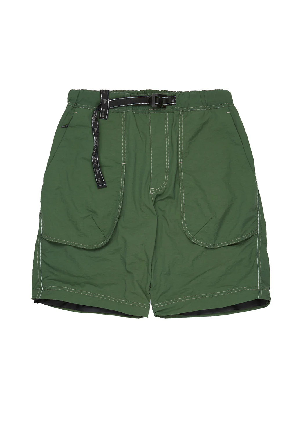 and wander Men's Ny Taffeta Hiker 2 Way Pants - Dark Green - Image 3