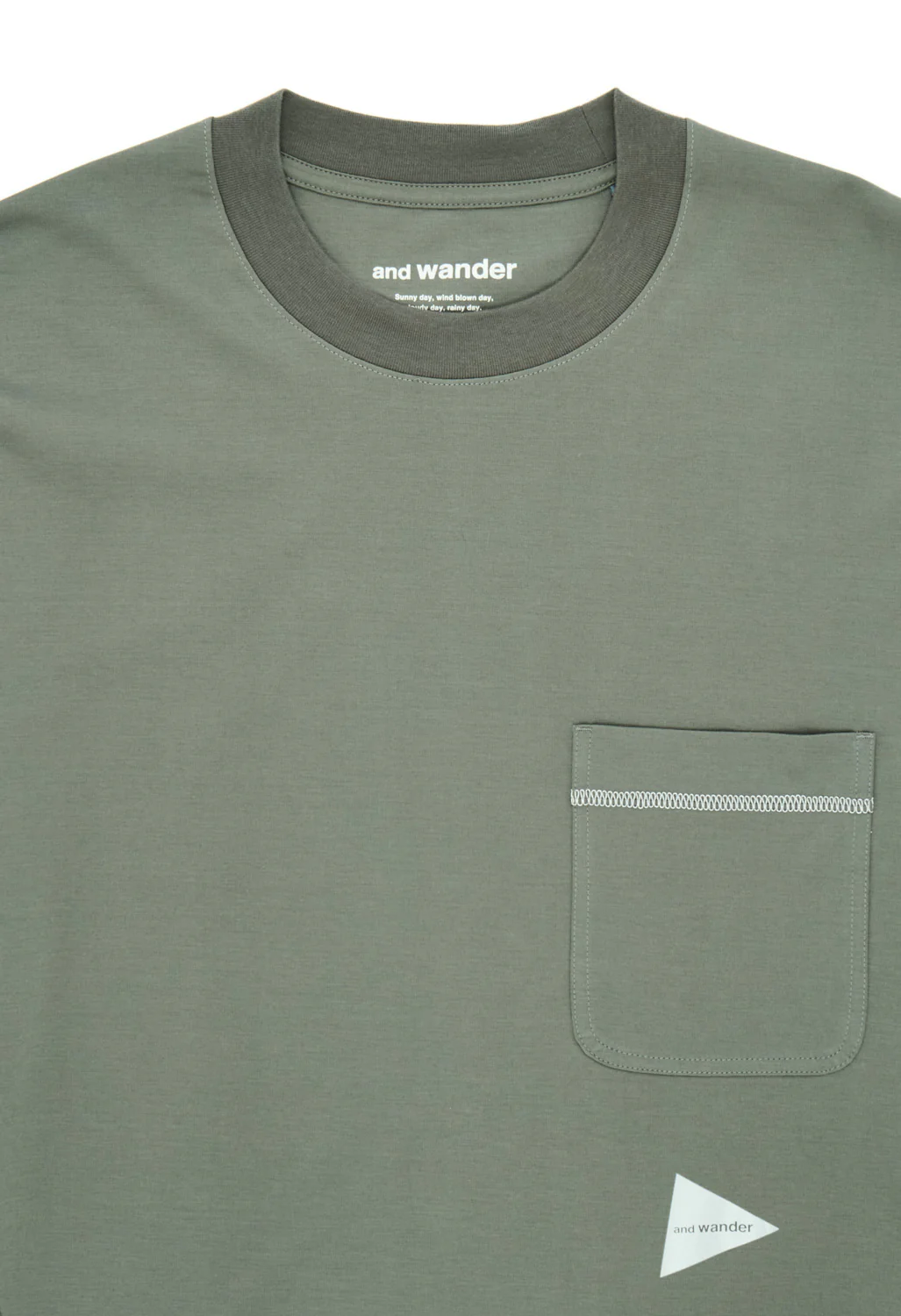 and wander Men's Combi Long Sleeve Tee - Grey - Image 3