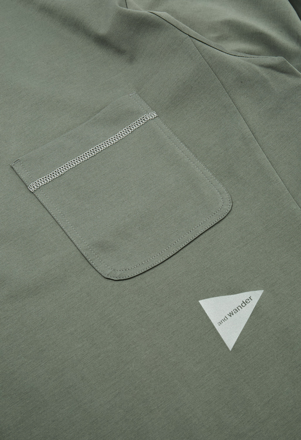 and wander Men's Combi Long Sleeve Tee - Grey - Image 4