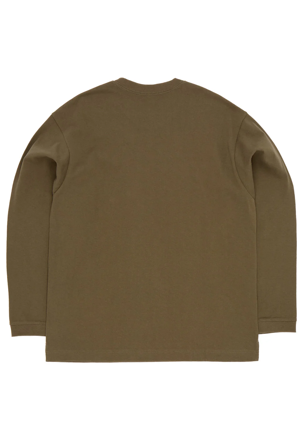and wander Men's Heavy Cotton Pocket Long Sleeve Tee - Khaki - Image 2