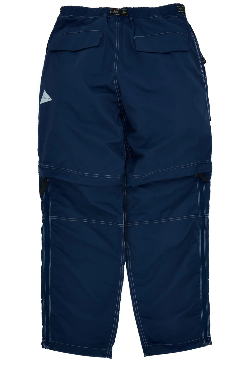 and wander Men's Ny Taffeta Hiker 2Way Pants - Dark Blue - Image 2