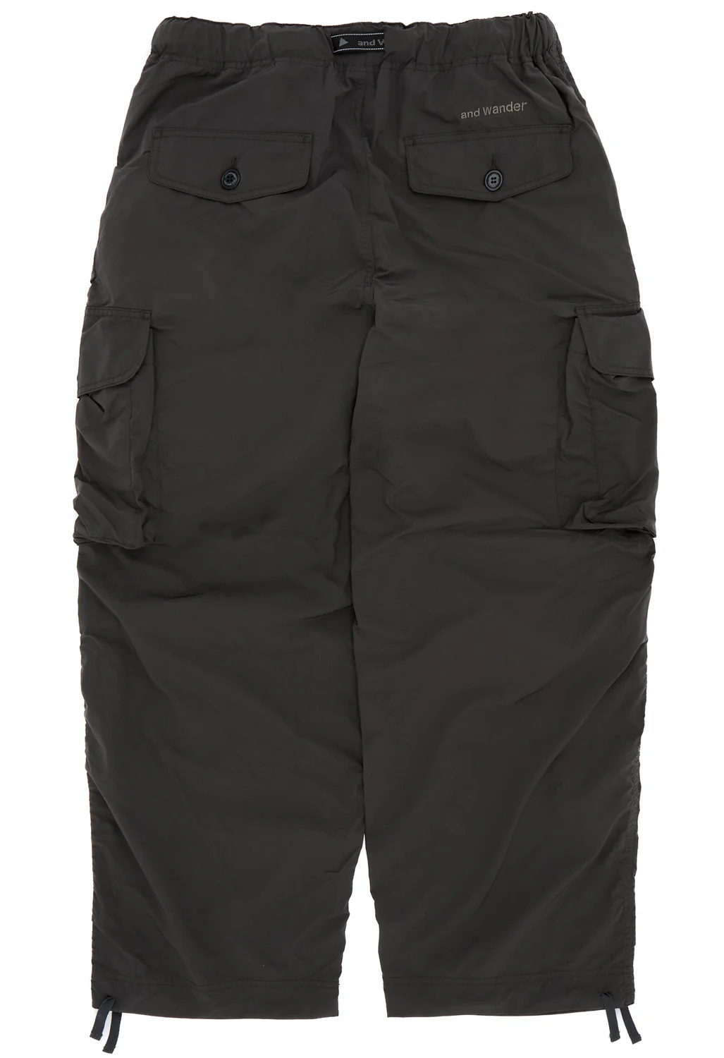 and wander Men's Oversized Cargo Pants - Charcoal - Image 2