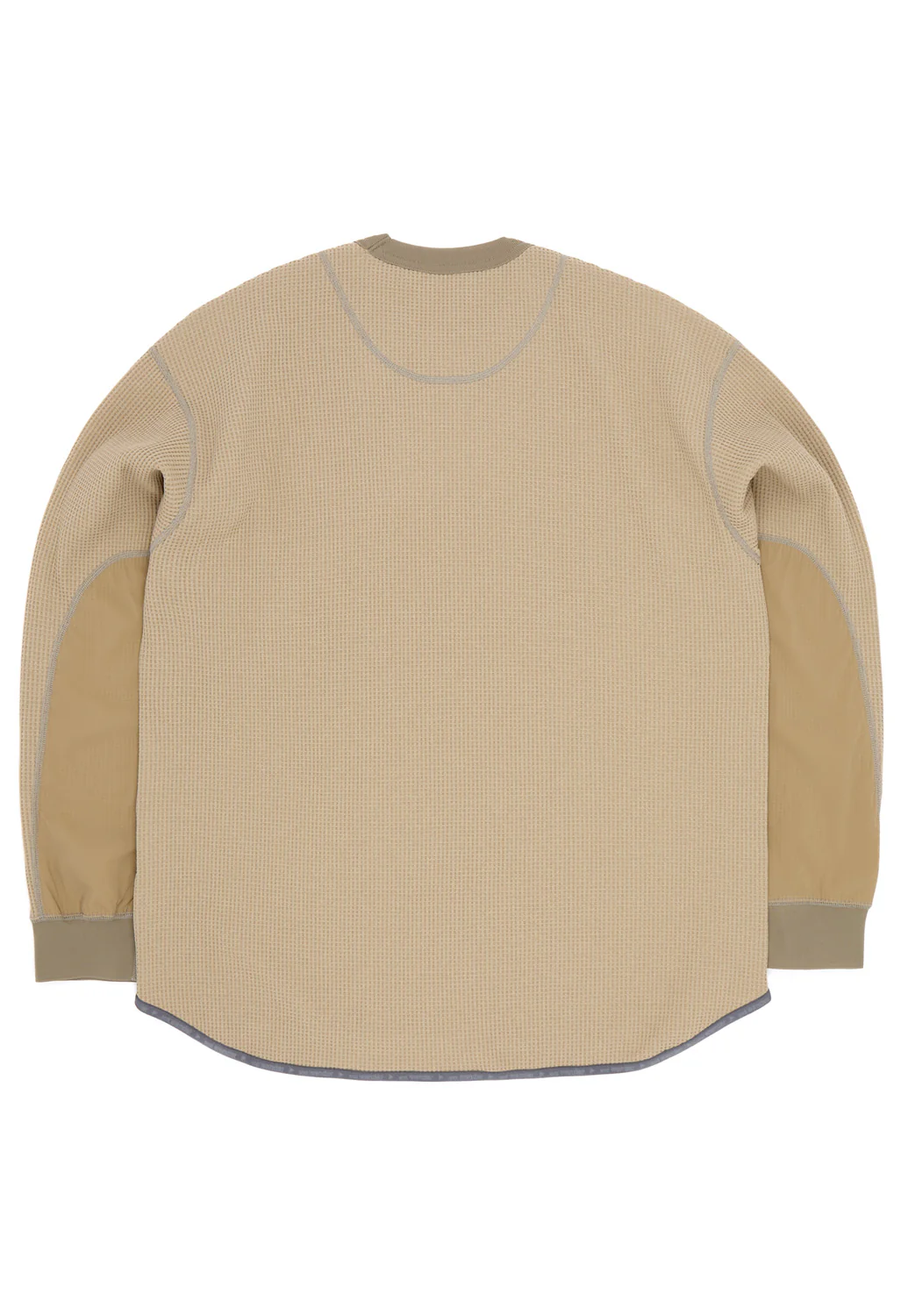 and wander Men's PE Waffle Long Sleeve Tee - Beige - Image 2