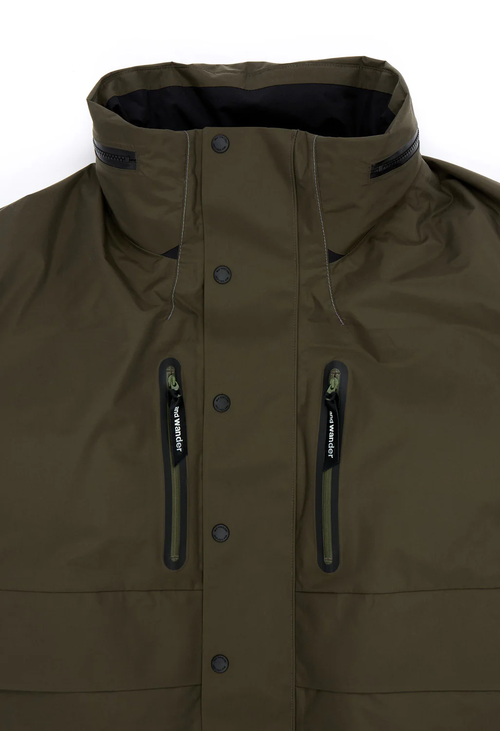 and wander Men's Rain Proof Down Jacket - Dark Khaki - Image 3