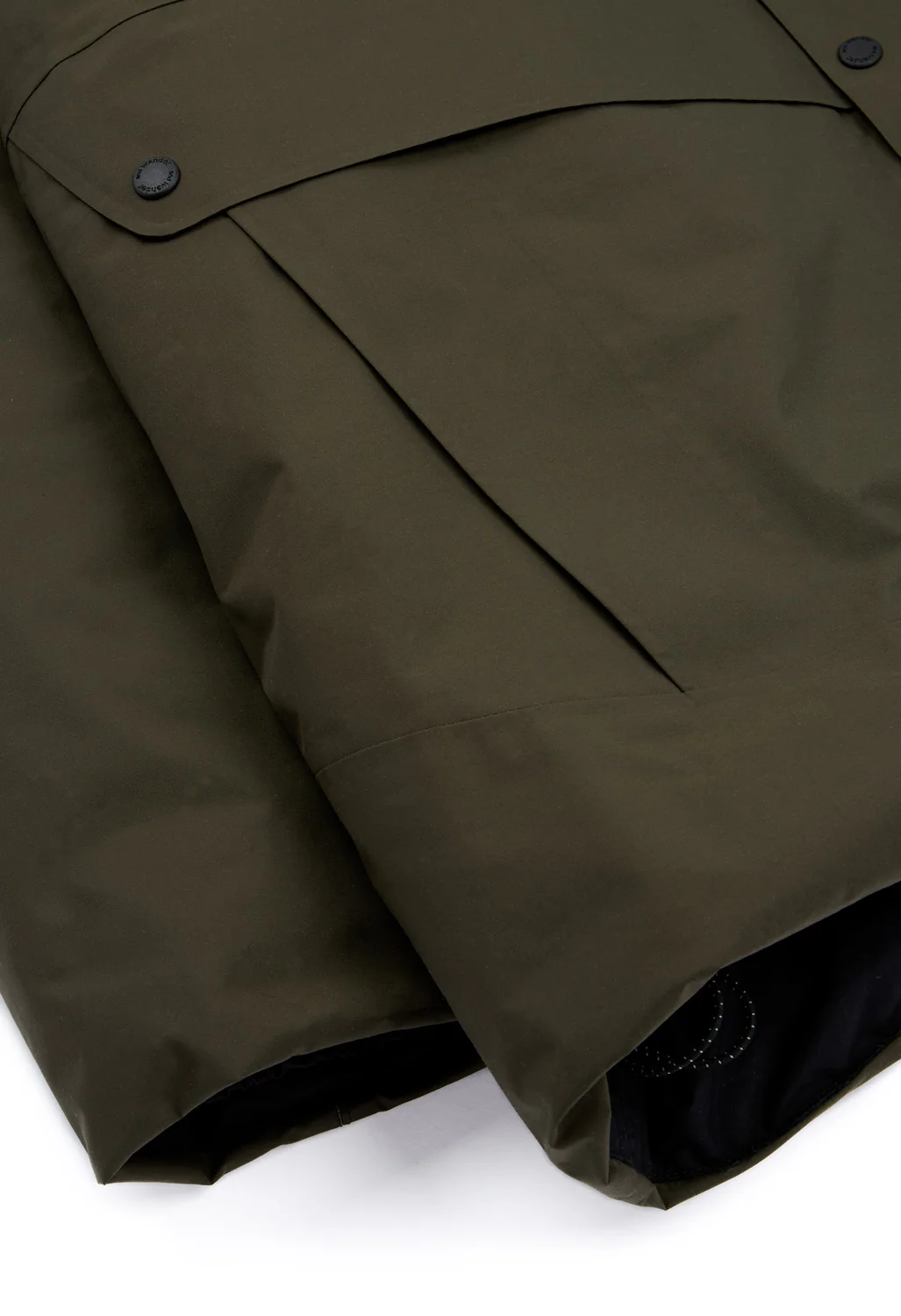 and wander Men's Rain Proof Down Jacket - Dark Khaki - Image 7