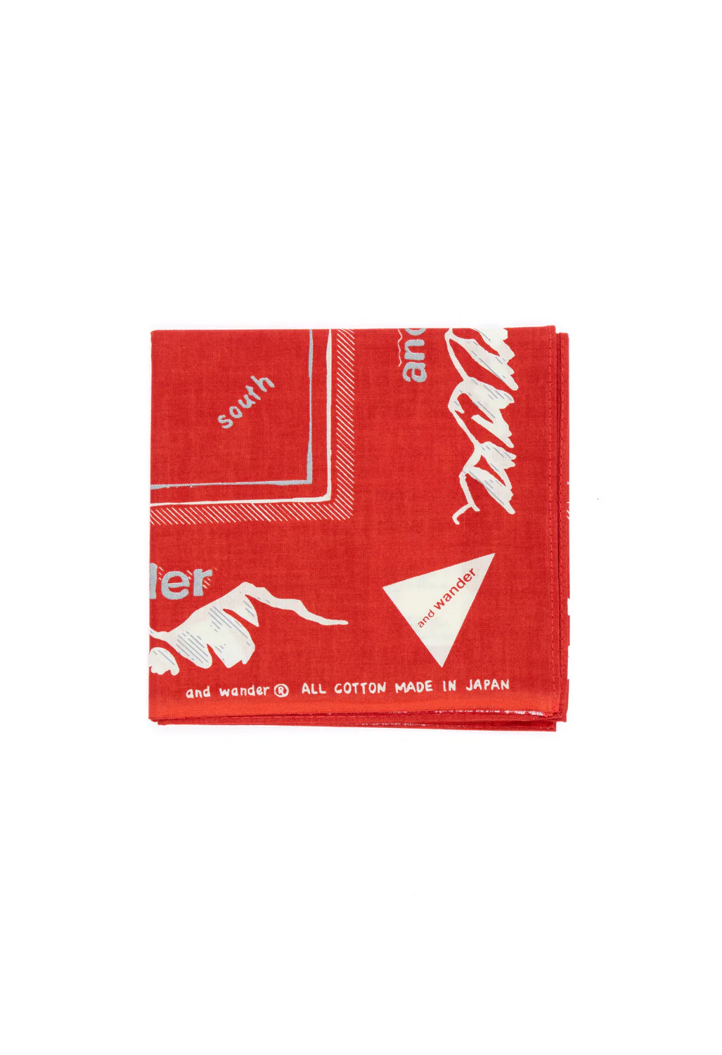 and wander Reflective Words Bandana - Red - Image 3