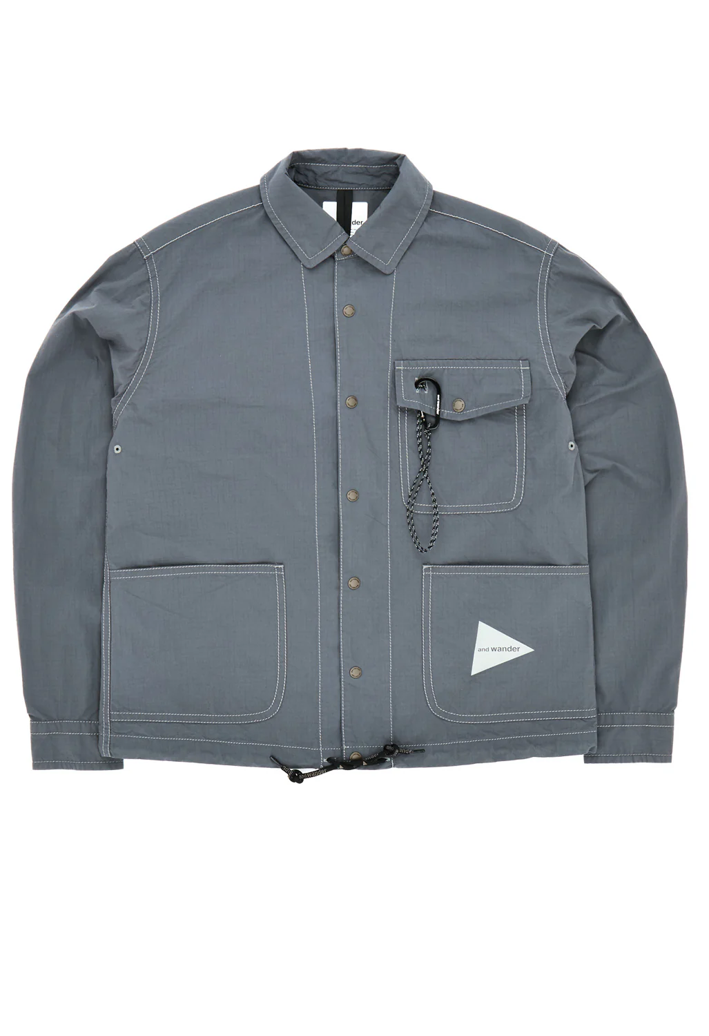 and wander Women's Cordura Cotton Rip Shirt Jacket - Grey