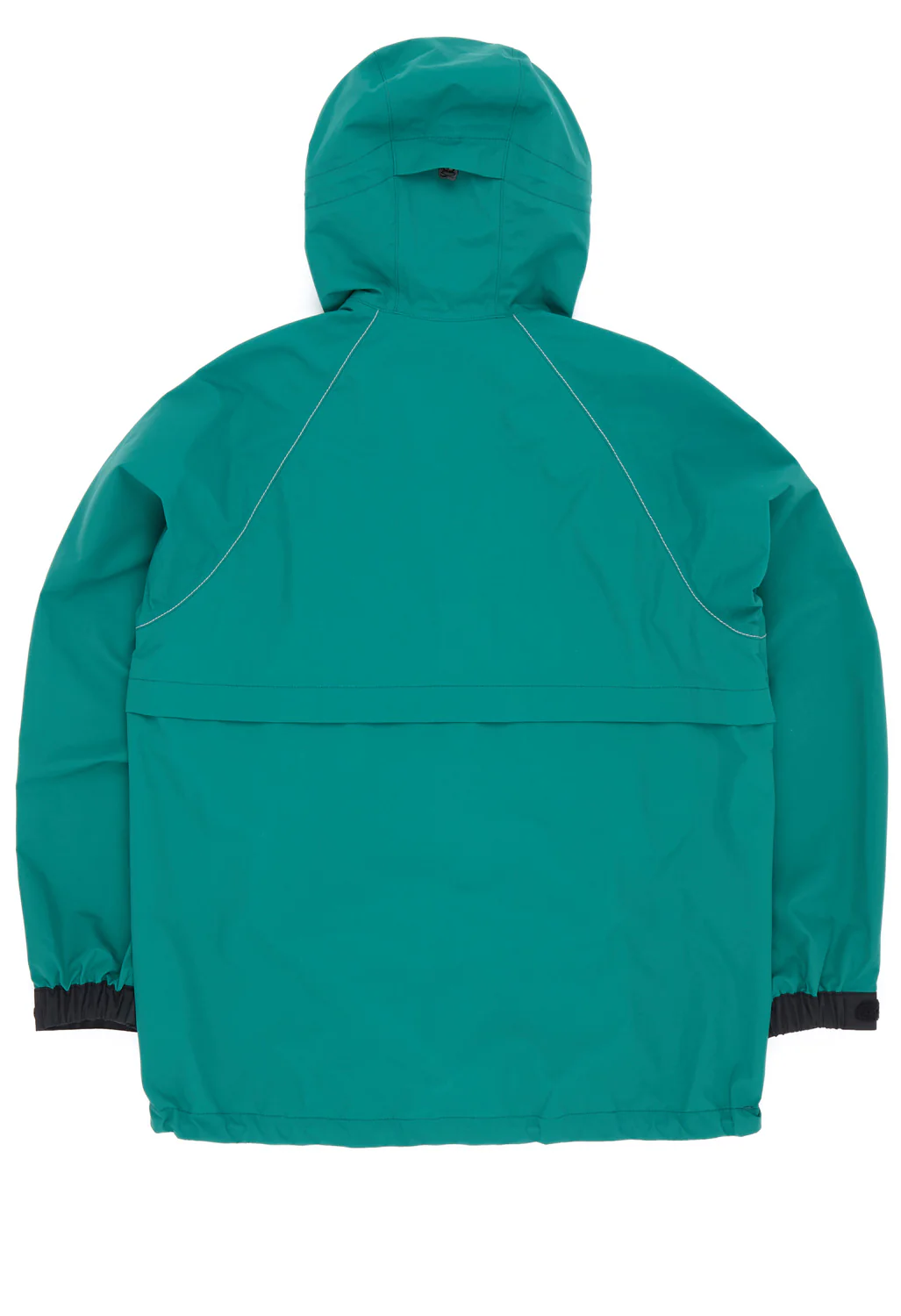 and wander Women's Loose Fitting Rain Jacket - Blue Green - Image 2