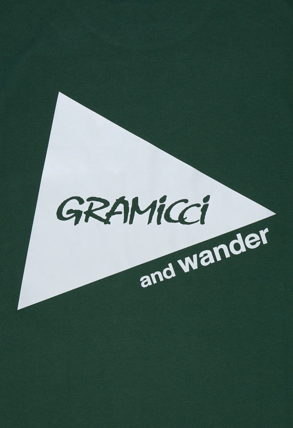and wander x Gramicci Men's Backprint Long Sleeve Tee - Green - Image 5