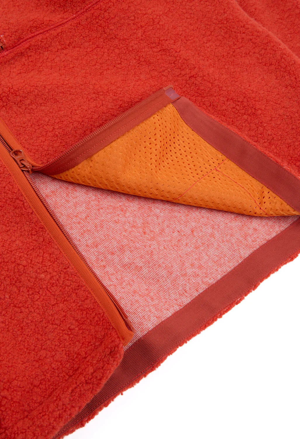 Pilgrim Surf + Supply Antonio Wool Zip Up - Orange - Image 6