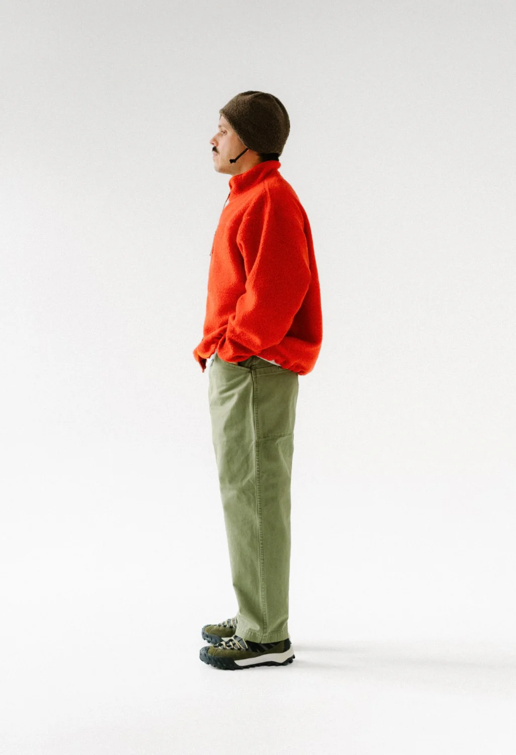 Pilgrim Surf + Supply Antonio Wool Zip Up - Orange - Image 7