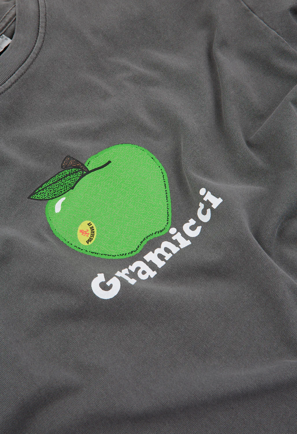 Gramicci Apple Tee - Charcoal Pigment - Image 4