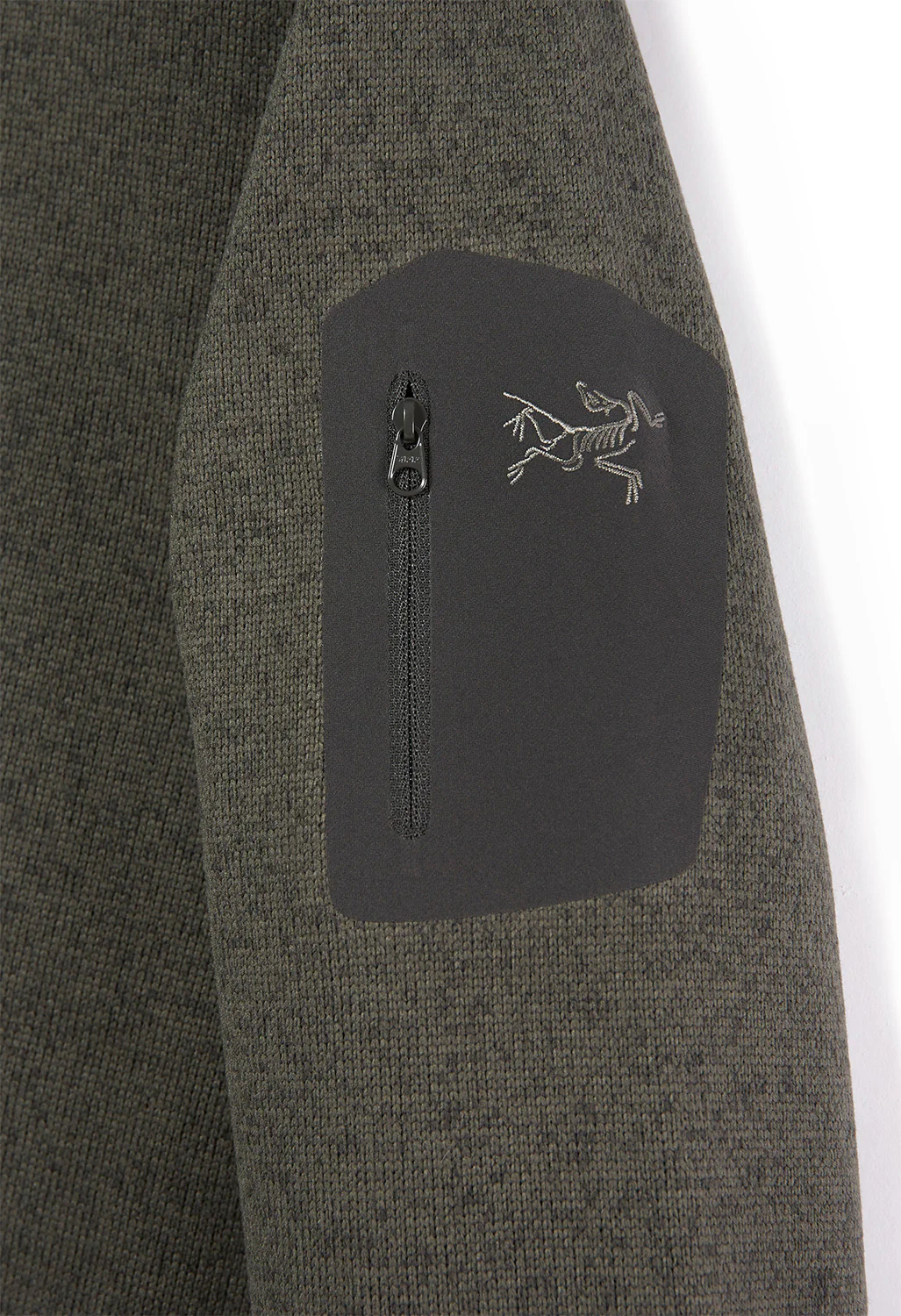 Arc'teryx Covert Men's 1/2 Zip Fleece - Moonshadow Heather - Image 4