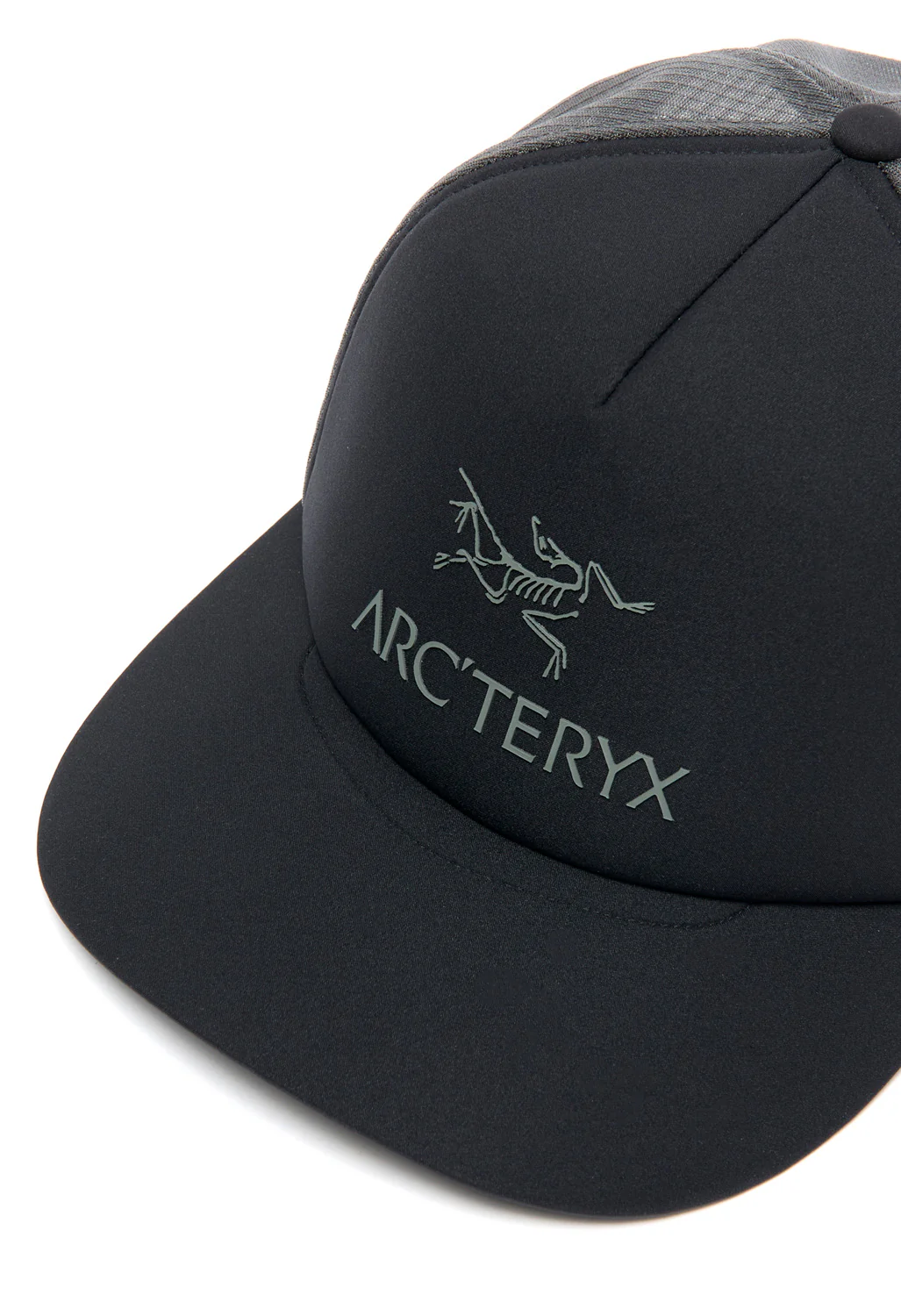 Arc'teryx Bird Word Trucker Curved Cap - Black / Graphite - Image 3