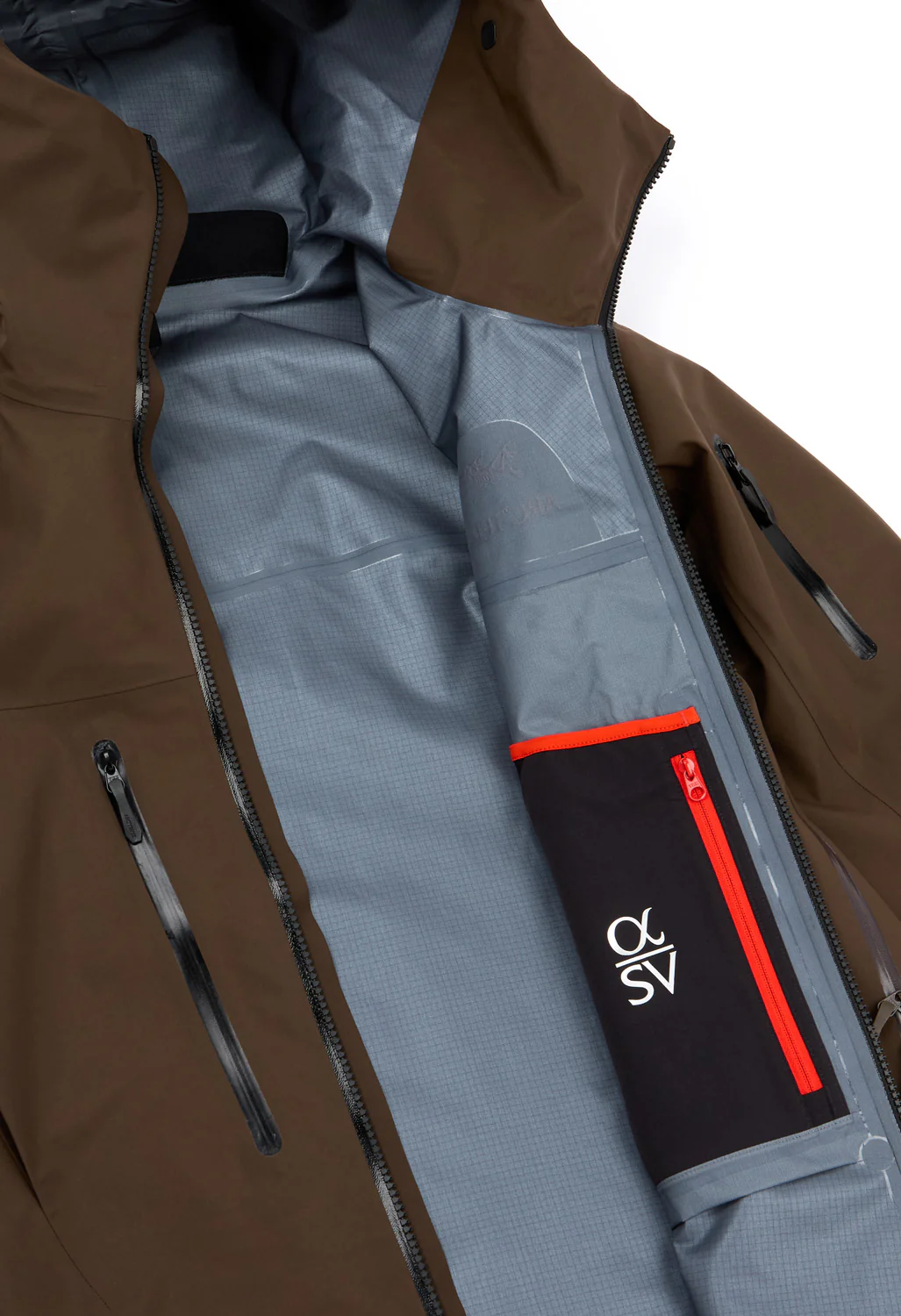 Arc'teryx Men's Alpha SV Jacket - Carob / Black / Dynasty - Image 5