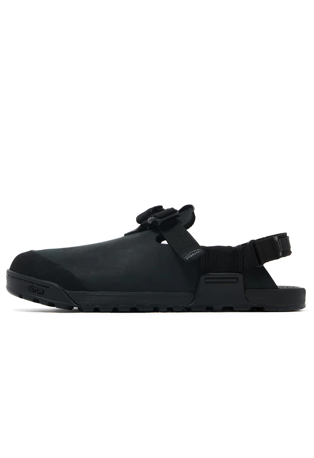 Bedrock Sandals Mountain Clog - Obsidian Dark Grey Nubuck Leather