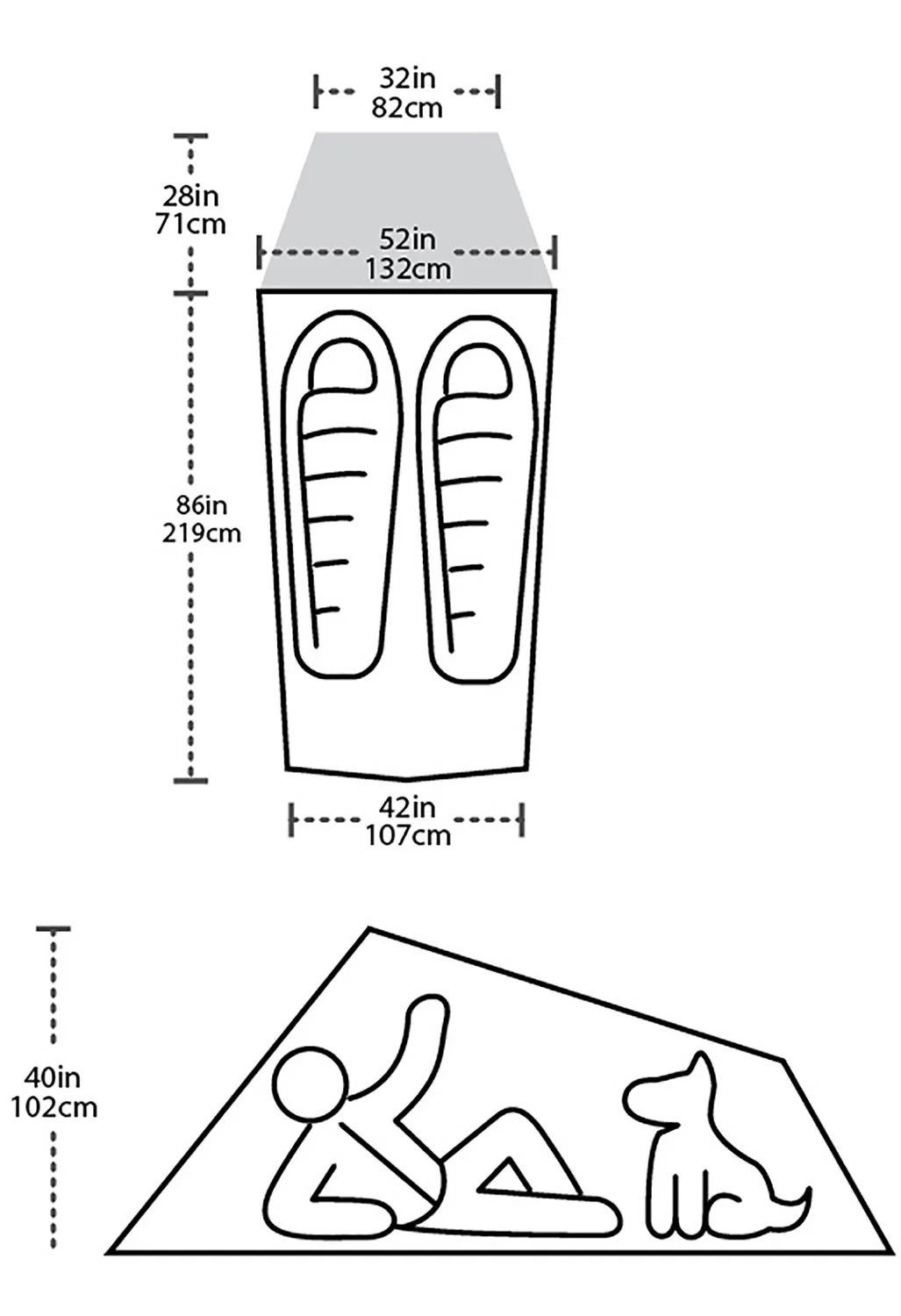 Big Agnes Fly Creek HV 2 Carbon Tent - Gray - Image 3