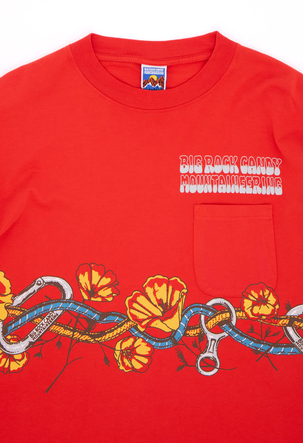Big Rock Candy Mountaineering Valley Floor Long Sleeve Tee - Tomato - Image 3