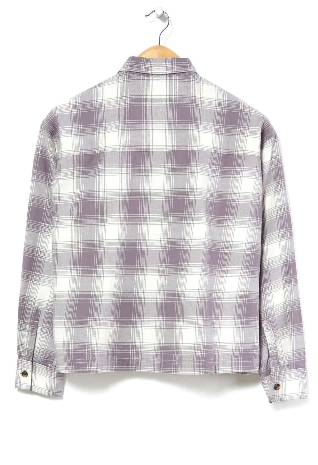 Carhartt WIP Deaver Women's Long Sleeve Shirt - Deaver Check Misty Thistle - Image 2