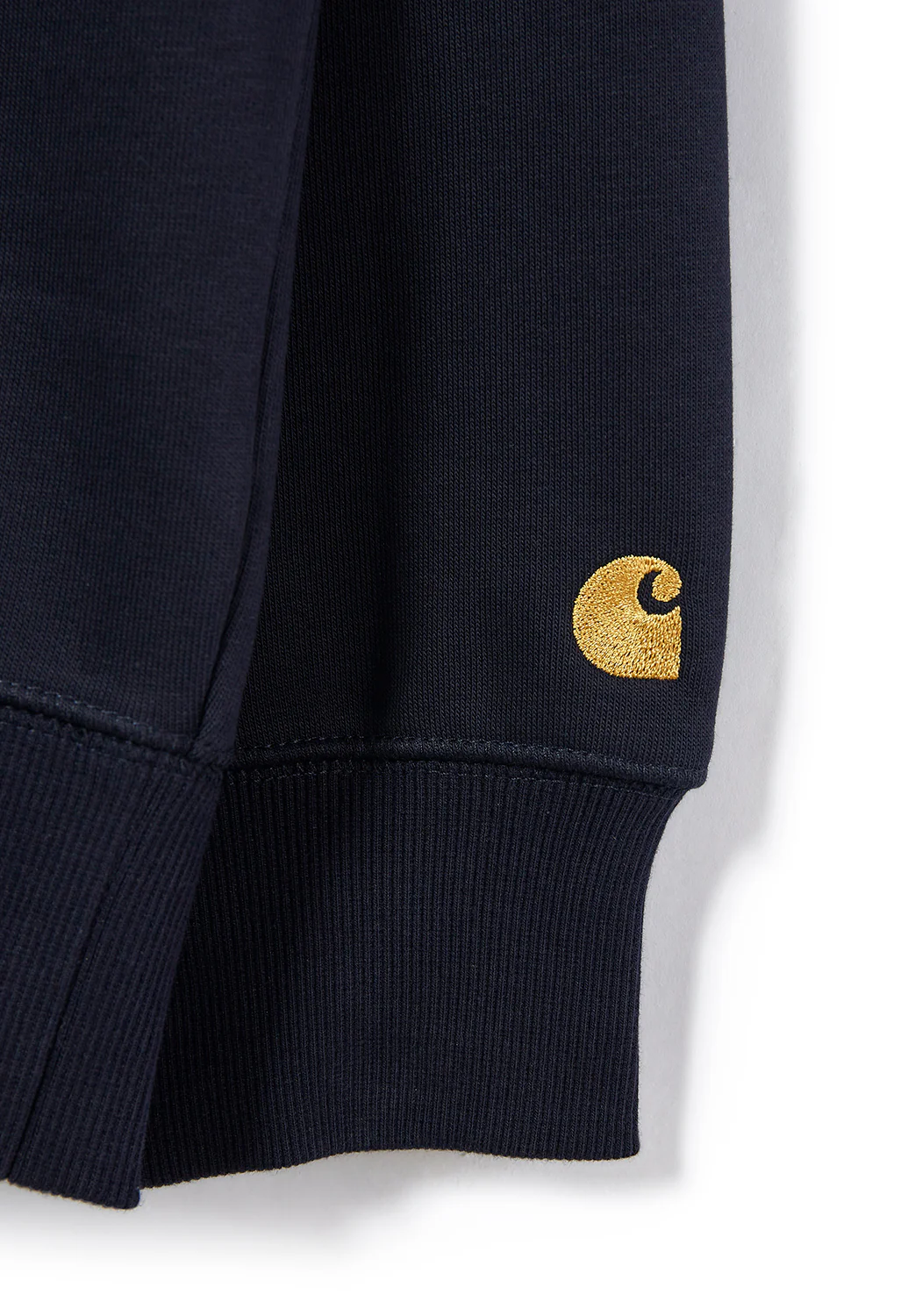 Carhartt WIP Hooded Chase Men's Sweatshirt - Dark Navy/Gold - Image 4