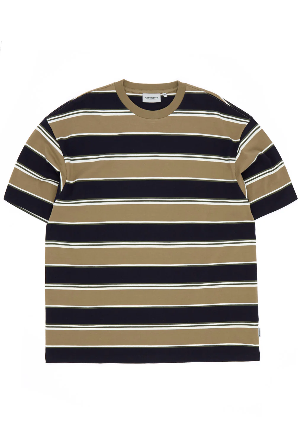 Carhartt WIP Malone T-Shirt - Malone Stripe, Brass