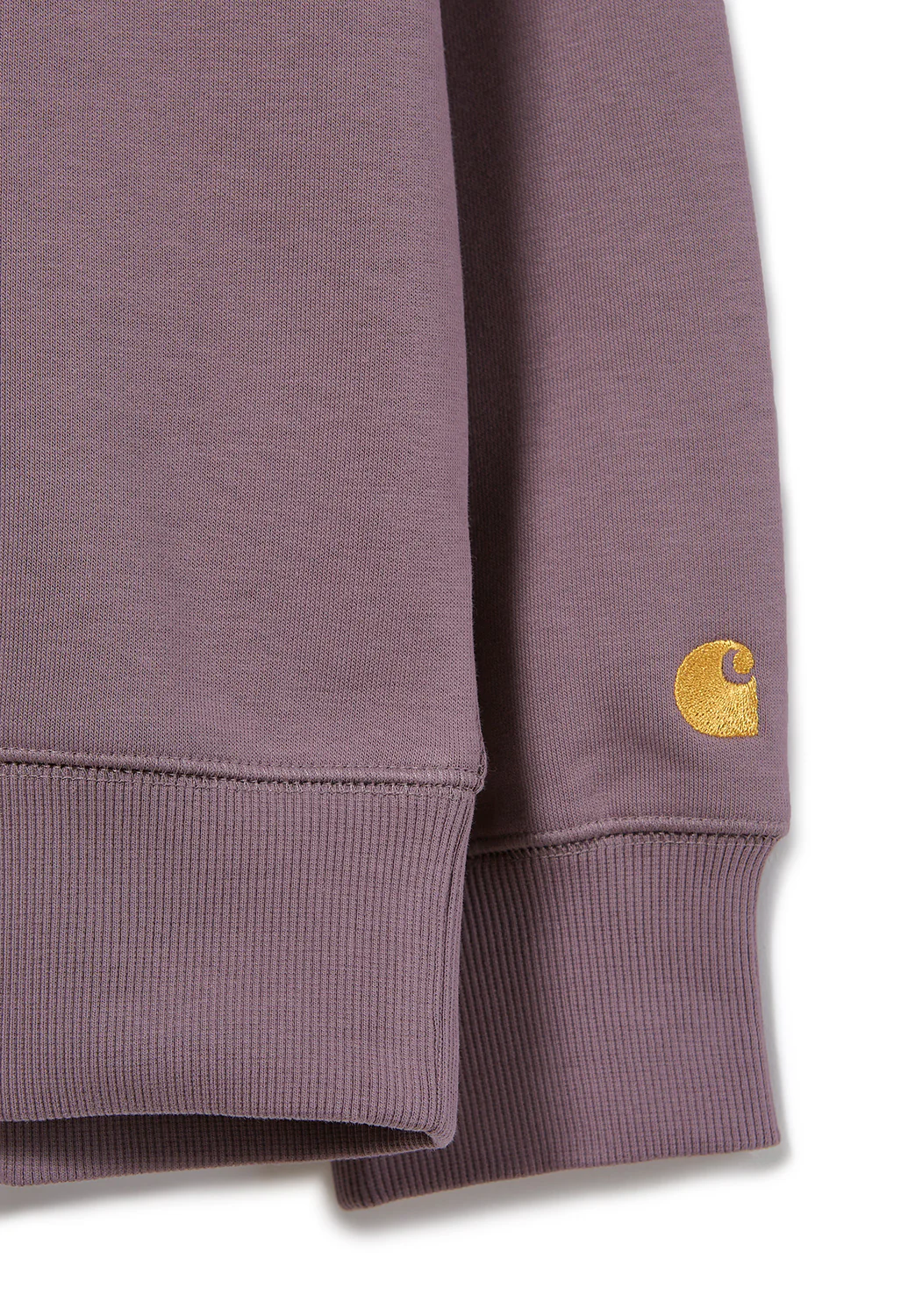 Carhartt WIP Men's Chase Sweat - Misty Thistle/Gold - Image 4