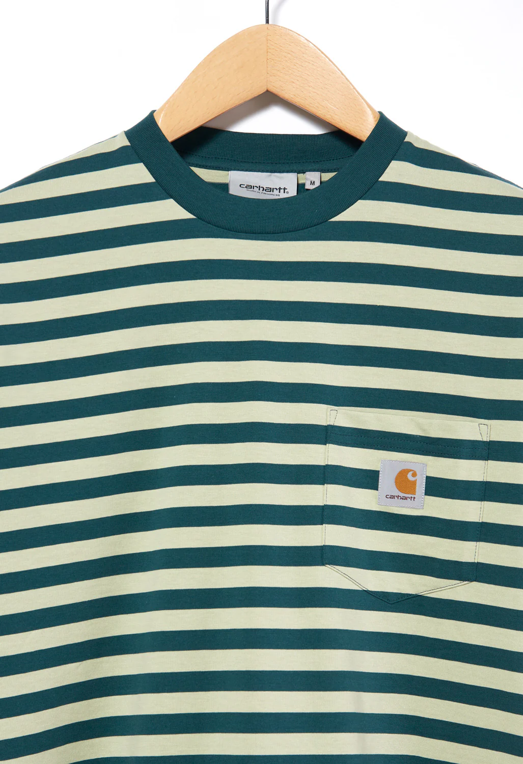 Carhartt WIP Men's Scotty Pocket T-Shirt - Scotty Stripe Botanic/Agave - Image 3