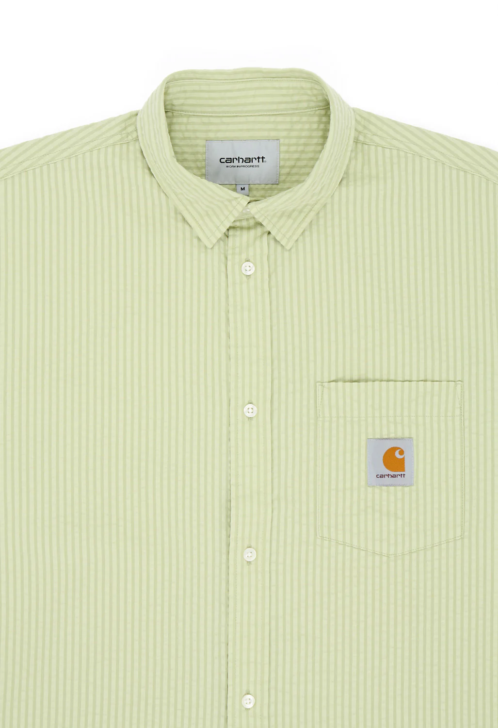 Carhartt WIP Men's Short Sleeve Toland Shirt - Toland Stripe / Pale Olive - Image 3