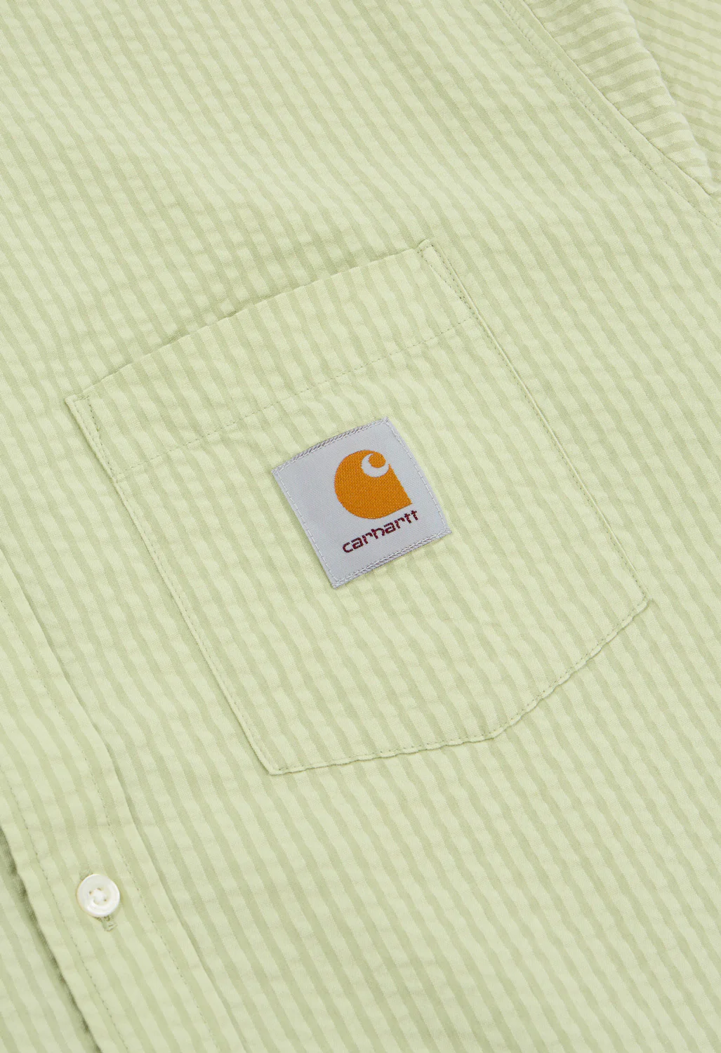 Carhartt WIP Men's Short Sleeve Toland Shirt - Toland Stripe / Pale Olive - Image 4