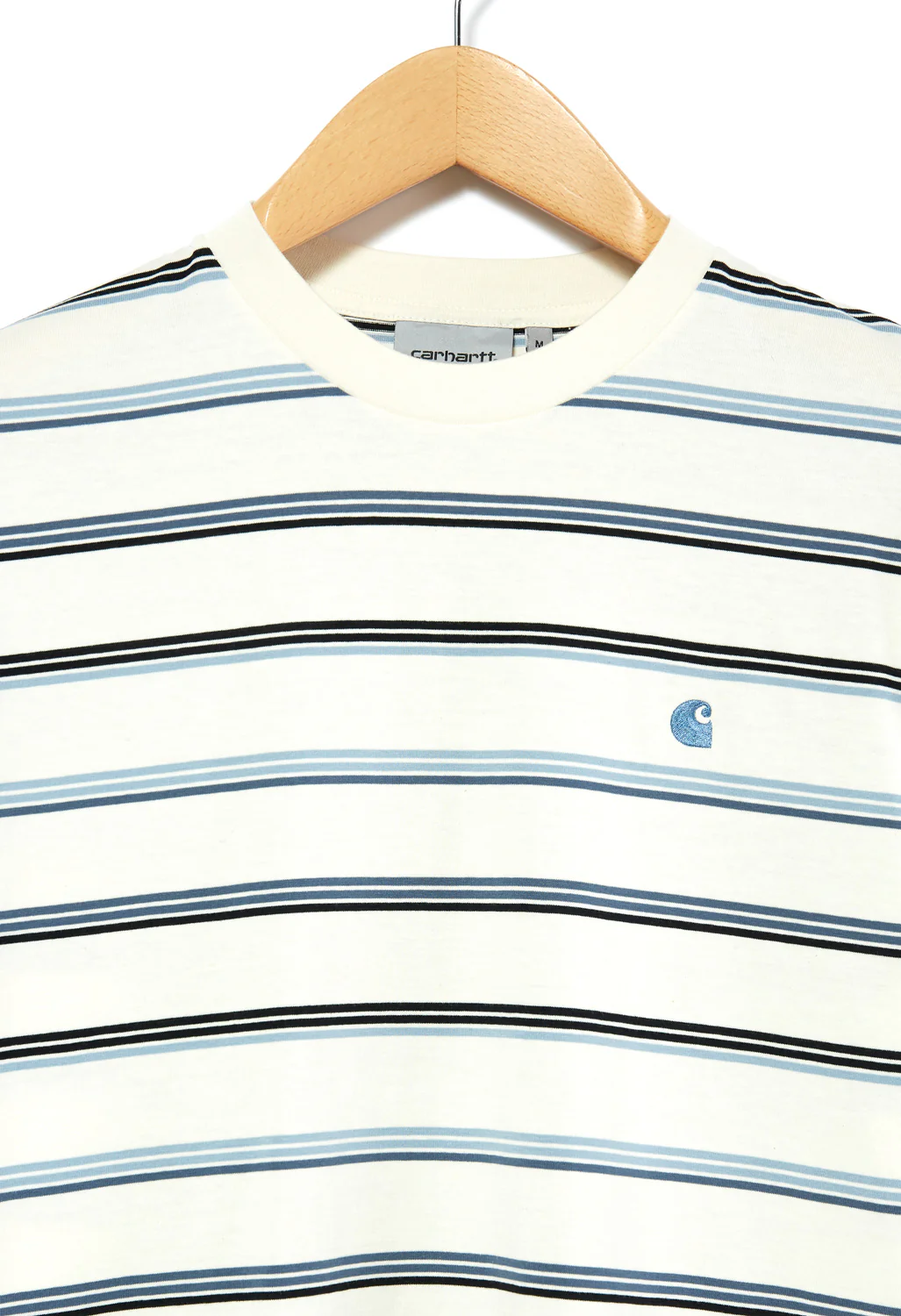 Carhartt WIP Vonn Men's T-Shirt - Vonn Stripe Wax/Storm Blue/Storm Blue - Image 3
