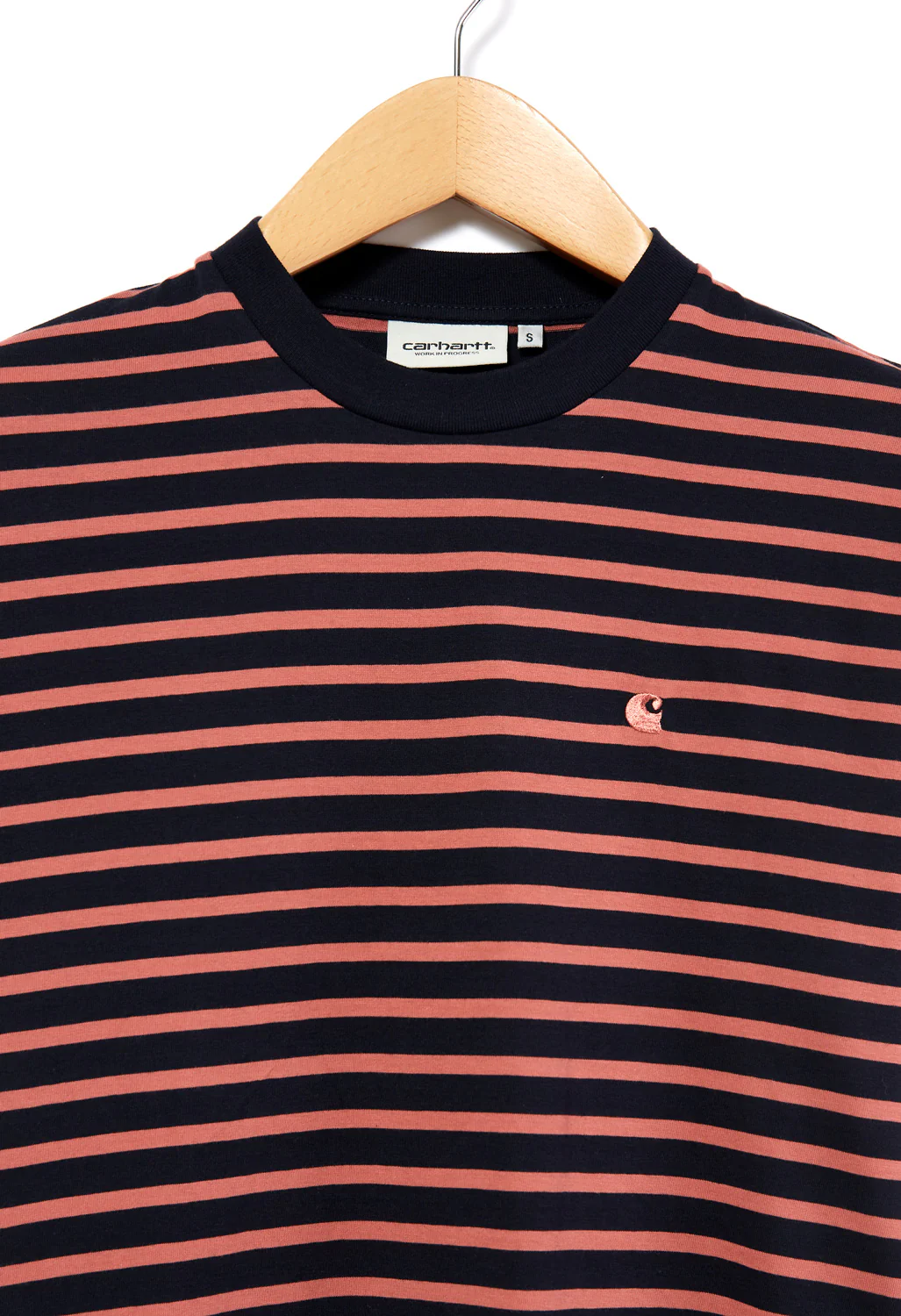 Carhartt WIP Women's Nell Stripe T-Shirt - Dark Navy/Misty Blush/Misty Blush - Image 3