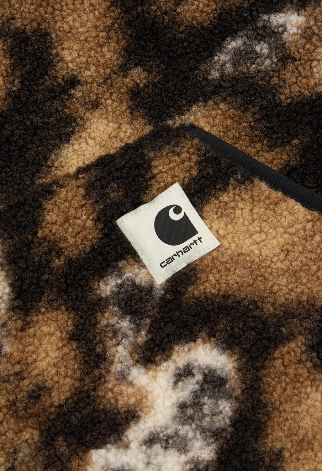 Carhartt WIP Women's Elliot High Neck Liner - Wild Dog Jacquard / Black - Image 4