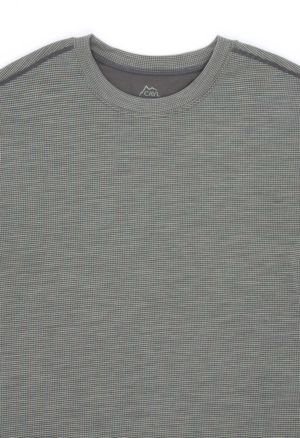 CAYL Wool Blend Long Sleeve T-Shirt - Charcoal - Image 3