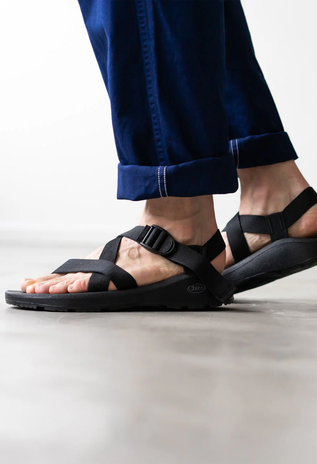 Chaco Men's Z Cloud Sandals - Solid Black - Image 6