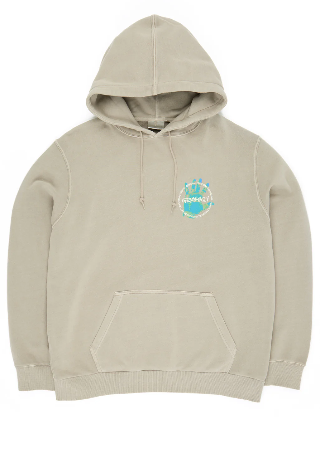 Gramicci Climber’s Hand Hooded Sweatshirt - Pigment Oat - Image 2
