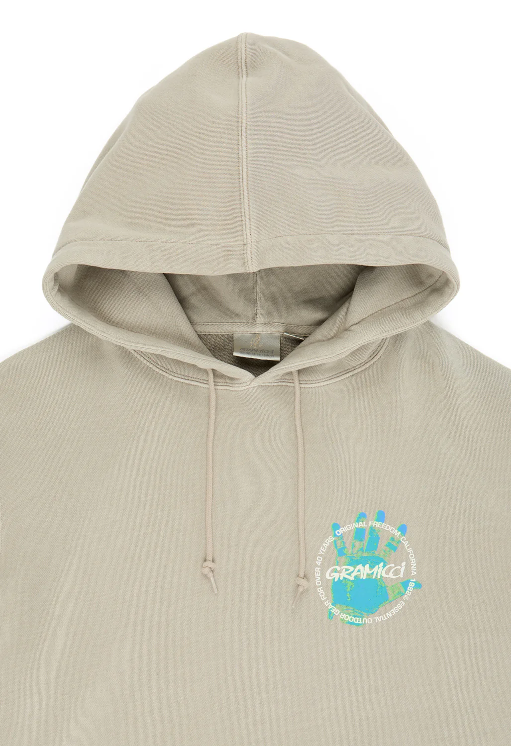 Gramicci Climber’s Hand Hooded Sweatshirt - Pigment Oat - Image 3
