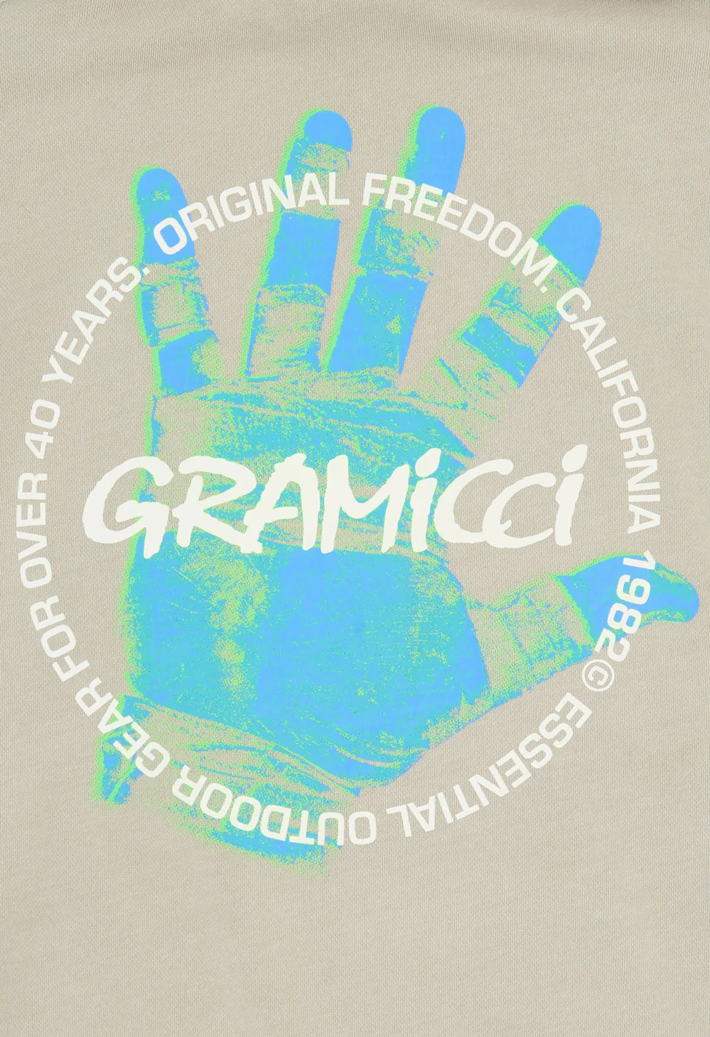 Gramicci Climber’s Hand Hooded Sweatshirt - Pigment Oat - Image 4